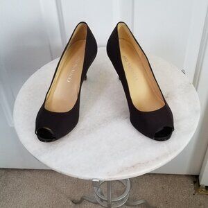 Bruno Magli Brown Peep Toe Heels